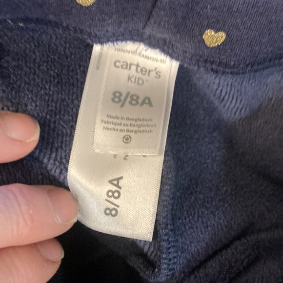 Carter, navy with gold hearts pants - Picture 3 of 4